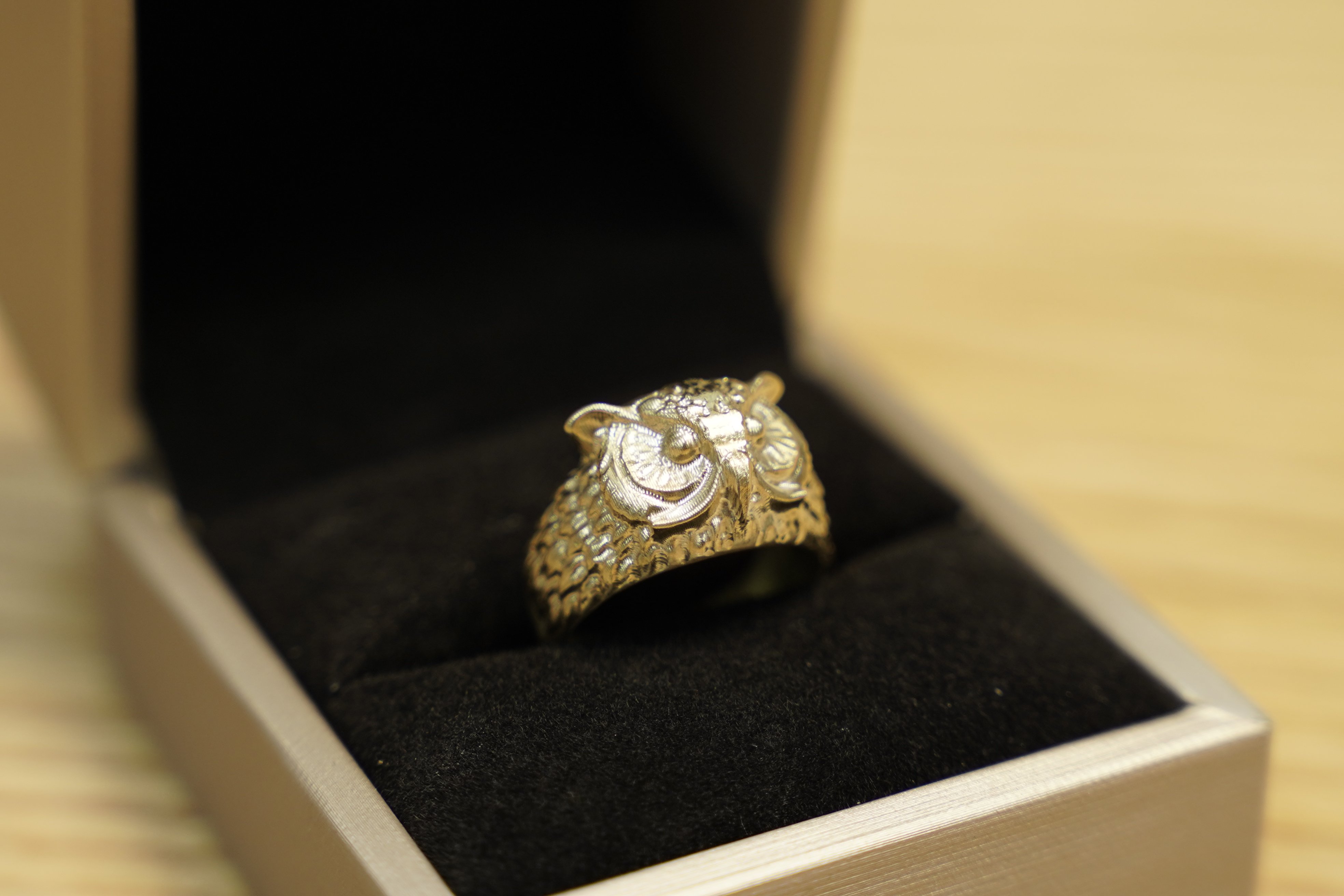 Owl Brass Ring