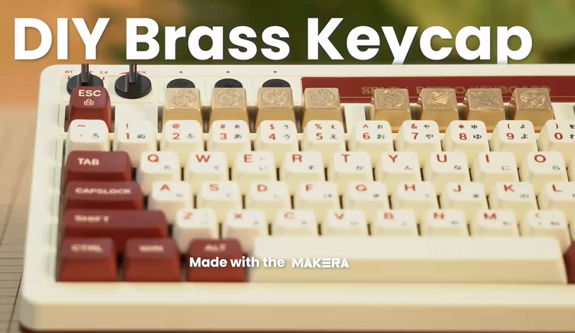 CNC Metal Brass Eight Planets Keycap