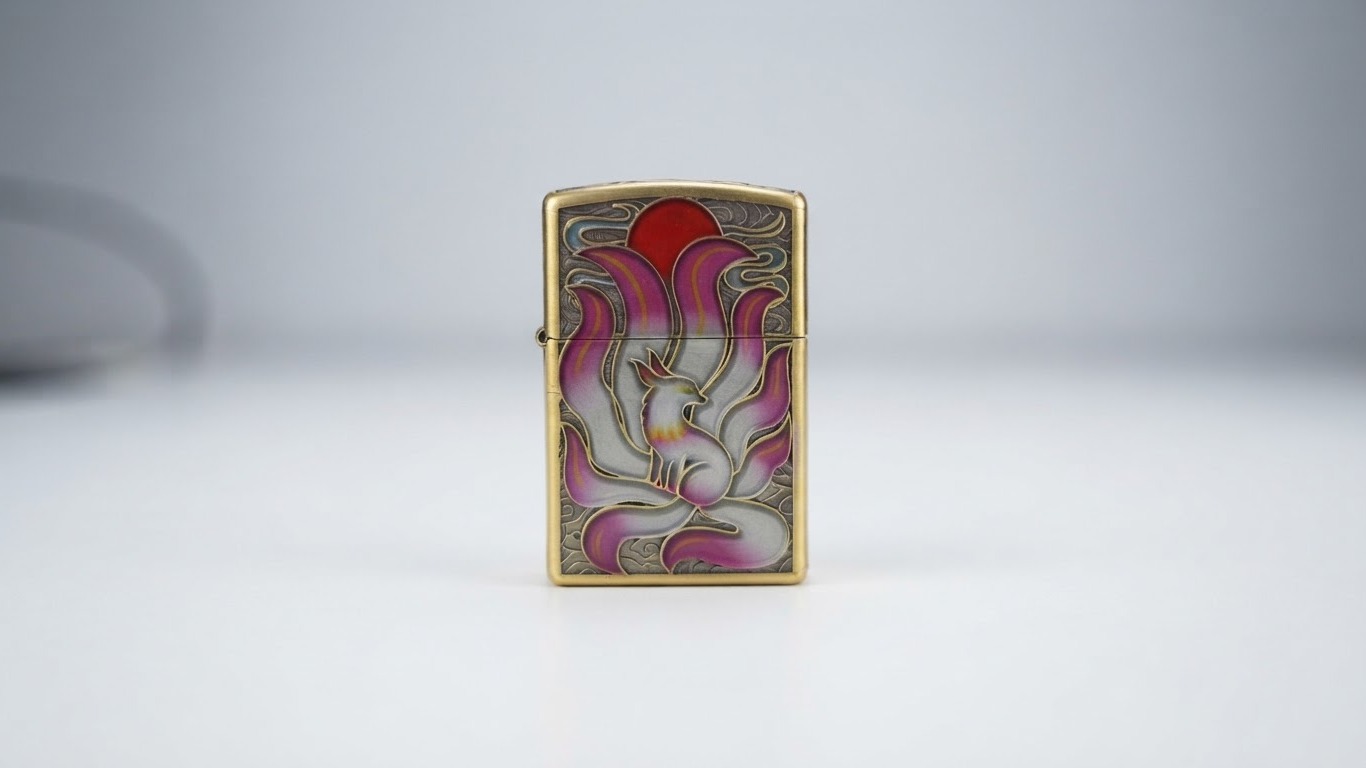 Lighter decorated with a rabbit pattern