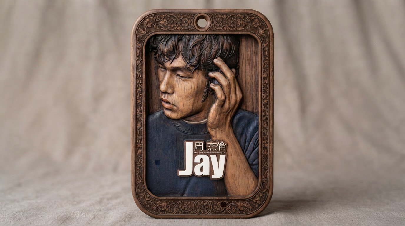 Ornate Jay Portrait Plaque